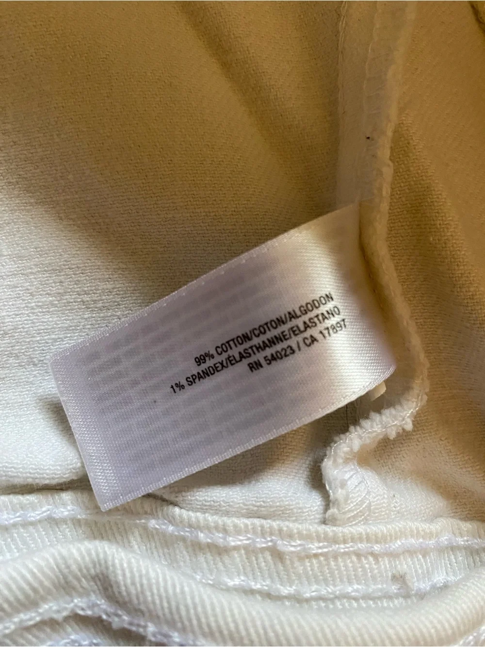 Girl’s Size Large White Denim Jacket